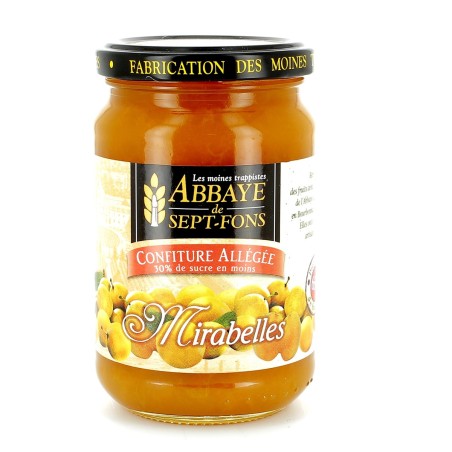 Confiture allégée de mirabelles - 350 g | SEPT-FONS (Abbaye Notre-Dame de)