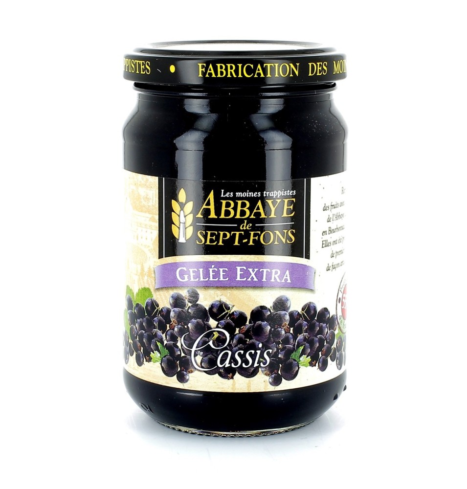 Gelée extra de cassis - 370 g | SEPT-FONS (Abbaye Notre-Dame de)