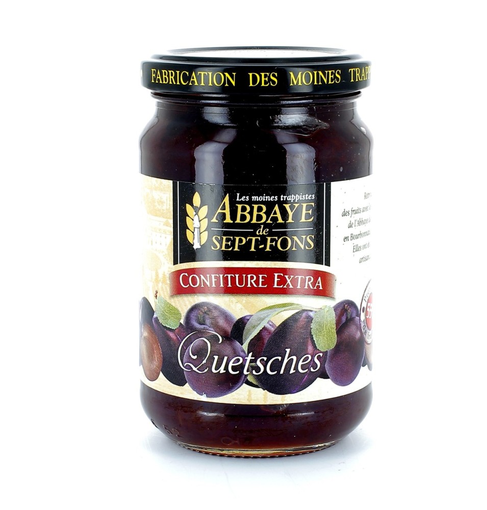 Confiture extra de quetsches - 370 g | SEPT-FONS (Abbaye Notre-Dame de)