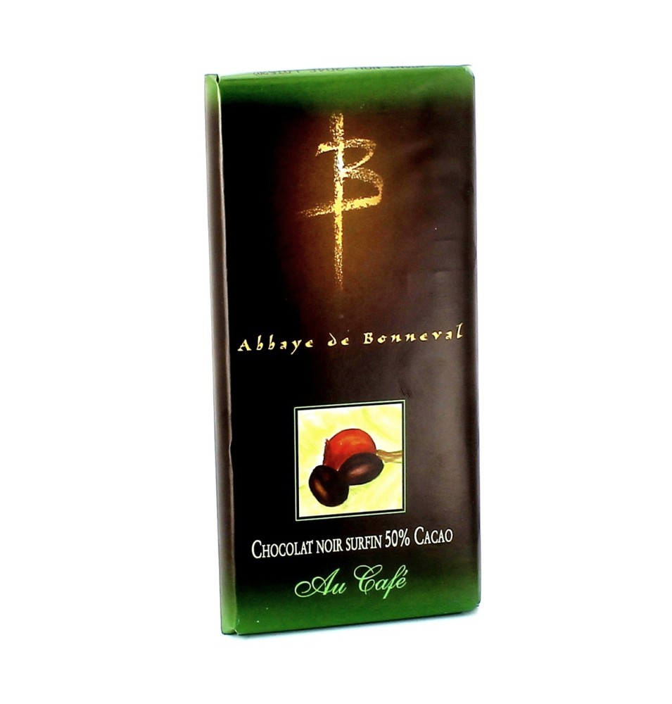 Tablette de chocolat noir au café - 100 g | BONNEVAL (Abbaye Notre-Dame de)