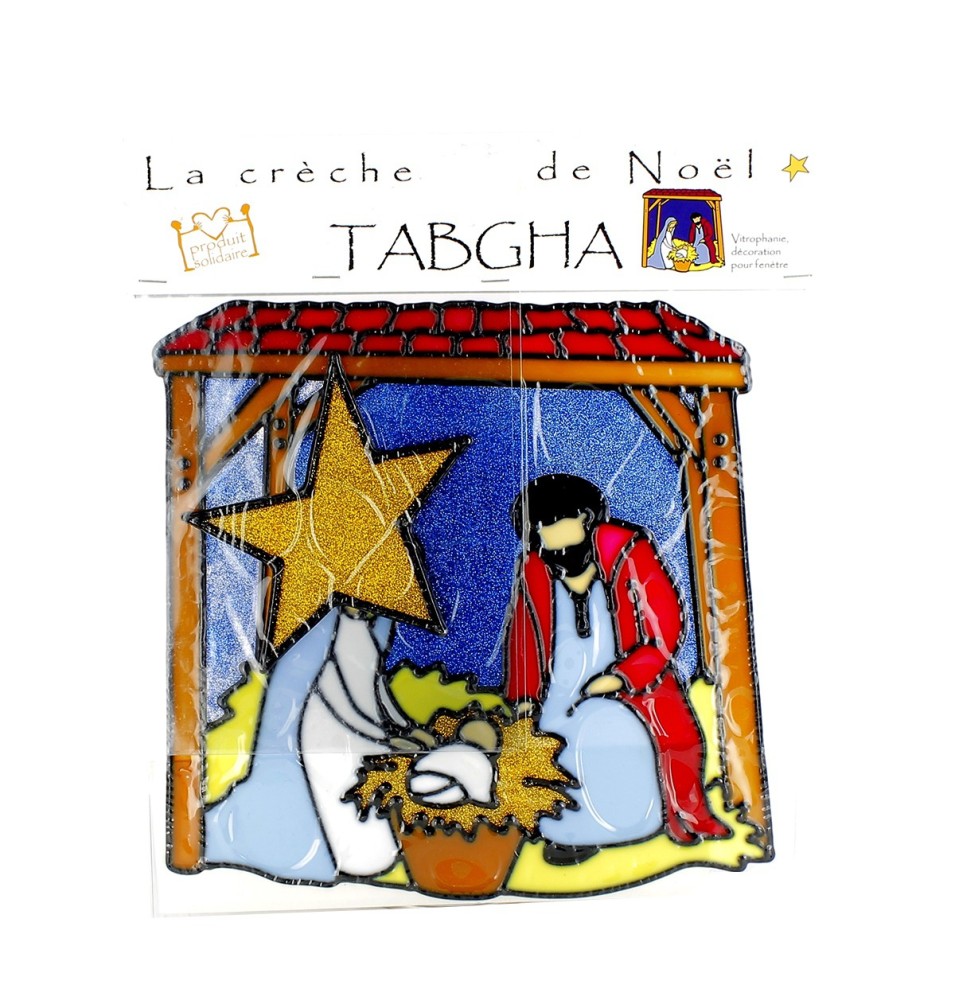 Vitrophanie la Crèche de Noël | TABGHA