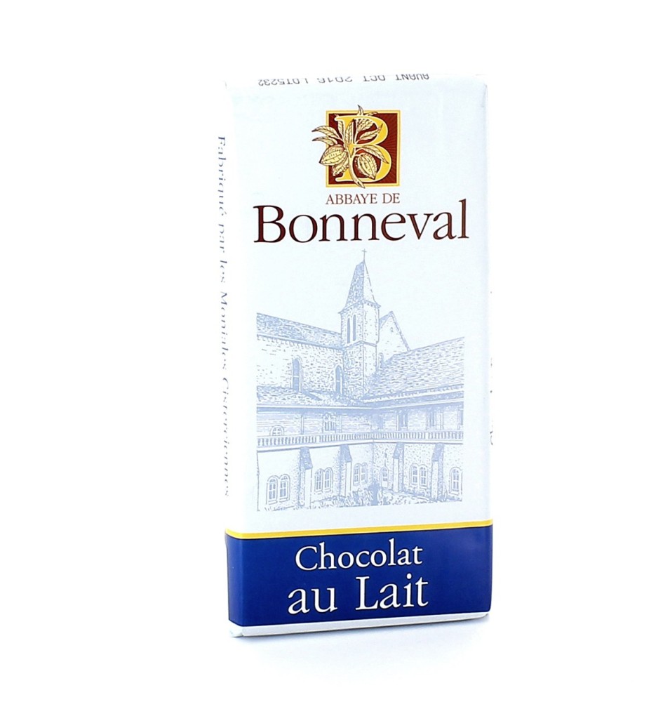 Tablette de chocolat au lait - 100 g | BONNEVAL (Abbaye Notre-Dame de)