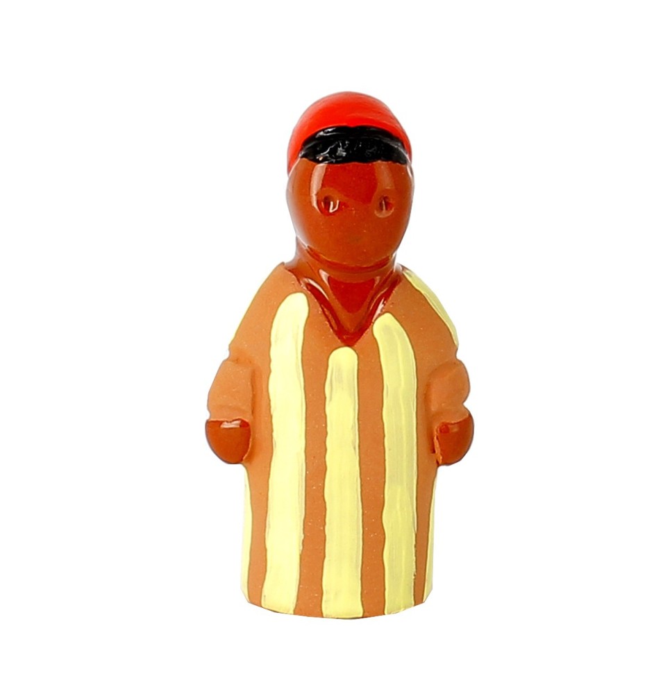 CRECHE B2 N°11 - Le chamelier - Santons en terre cuite (6cm) | JOUARRE (Abbaye Notre-Dame de)