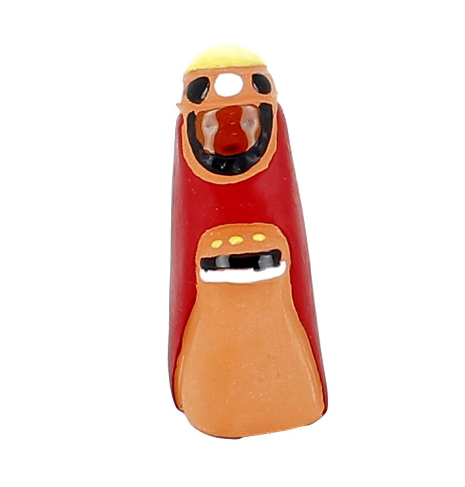 CRECHE B2 N°43 - Roi Mage debout au coffret d'or  (6cm) | JOUARRE (Abbaye Notre-Dame de)