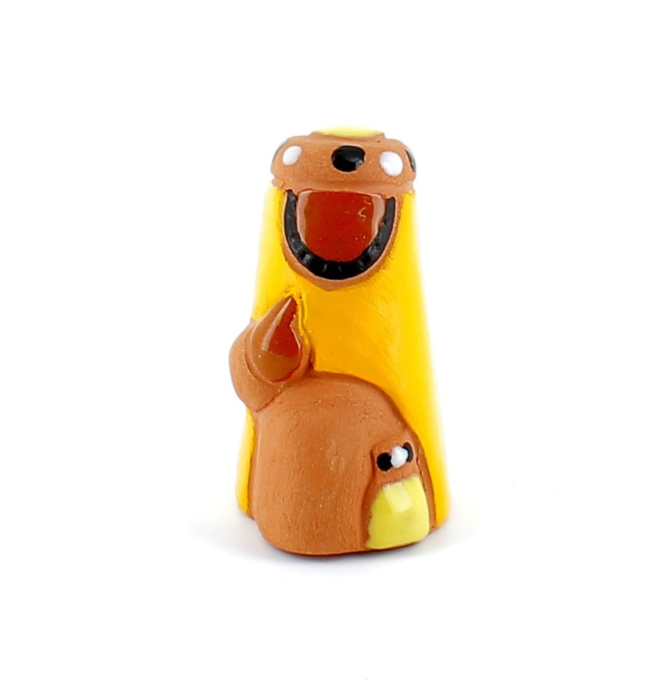 CRECHE B2 N°45 - Roi Mage à genoux à la Myrrhe (6cm) | JOUARRE (Abbaye Notre-Dame de)