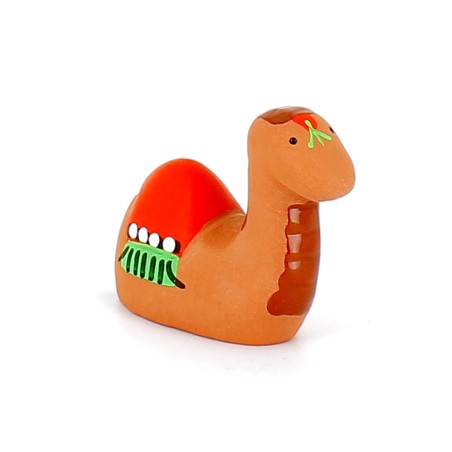 CRECHE B2 N°20 - Dromadaire couché - Santons en terre cuite (6cm) | JOUARRE (Abbaye Notre-Dame de)