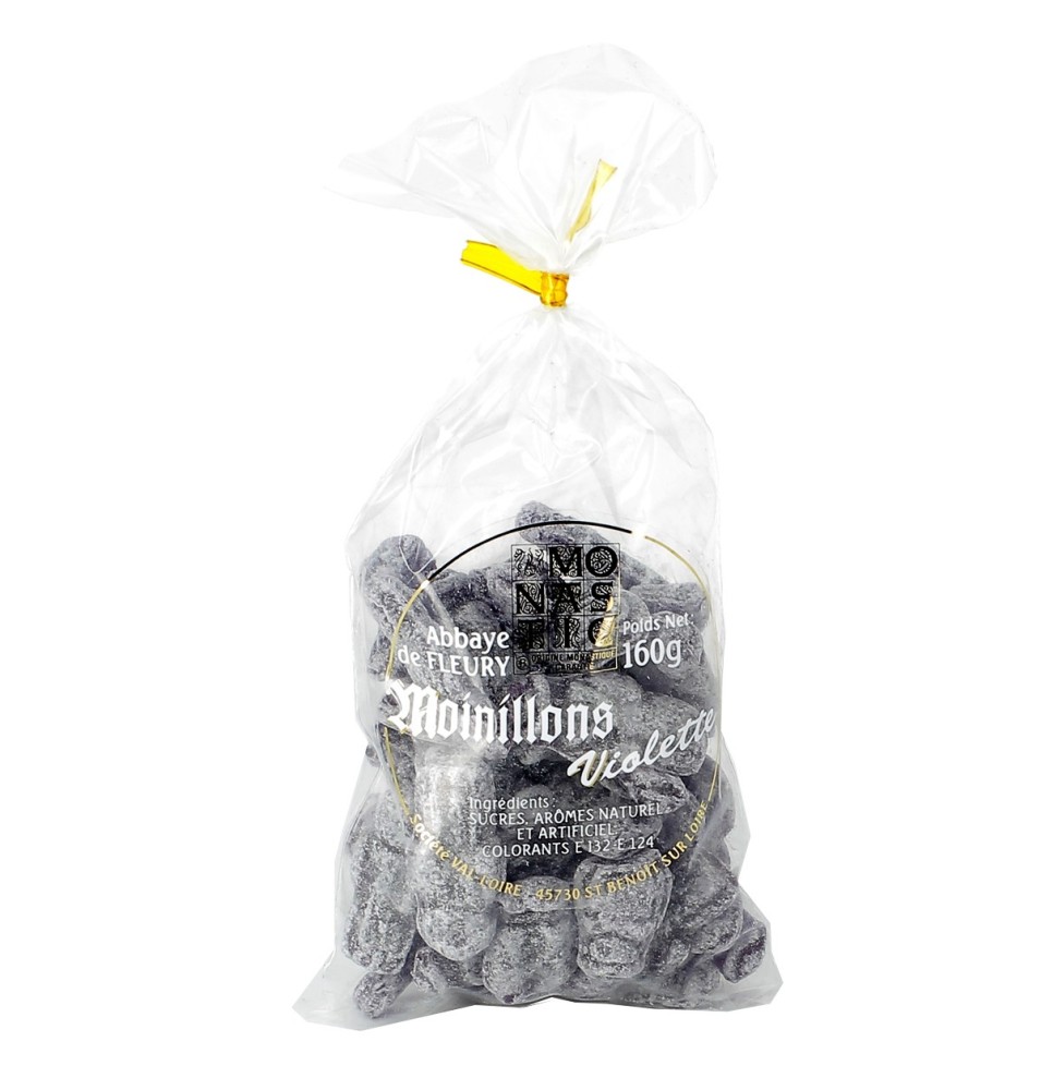 Sachet de moinillons à la violette - 160 g | FLEURY (Abbaye de Saint-Benoît-sur-Loire)