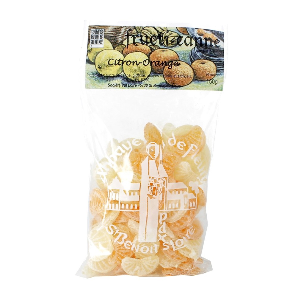 Bonbons Citron et Orange - 150 g | FLEURY (Abbaye de Saint-Benoît-sur-Loire)