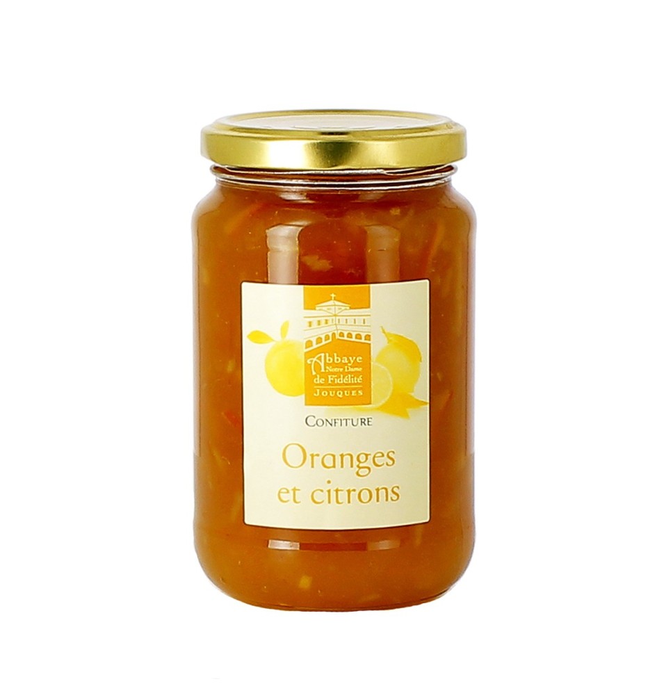 Confiture d'Orange et de Citron - (JO-coc) - 430 g | JOUQUES (Abbaye Notre-Dame-de-Fidélité de)