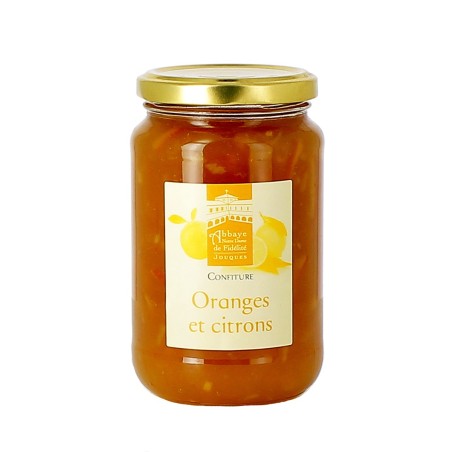 Confiture d'Orange et de Citron - (JO-coc) - 430 g | JOUQUES (Abbaye Notre-Dame-de-Fidélité de)
