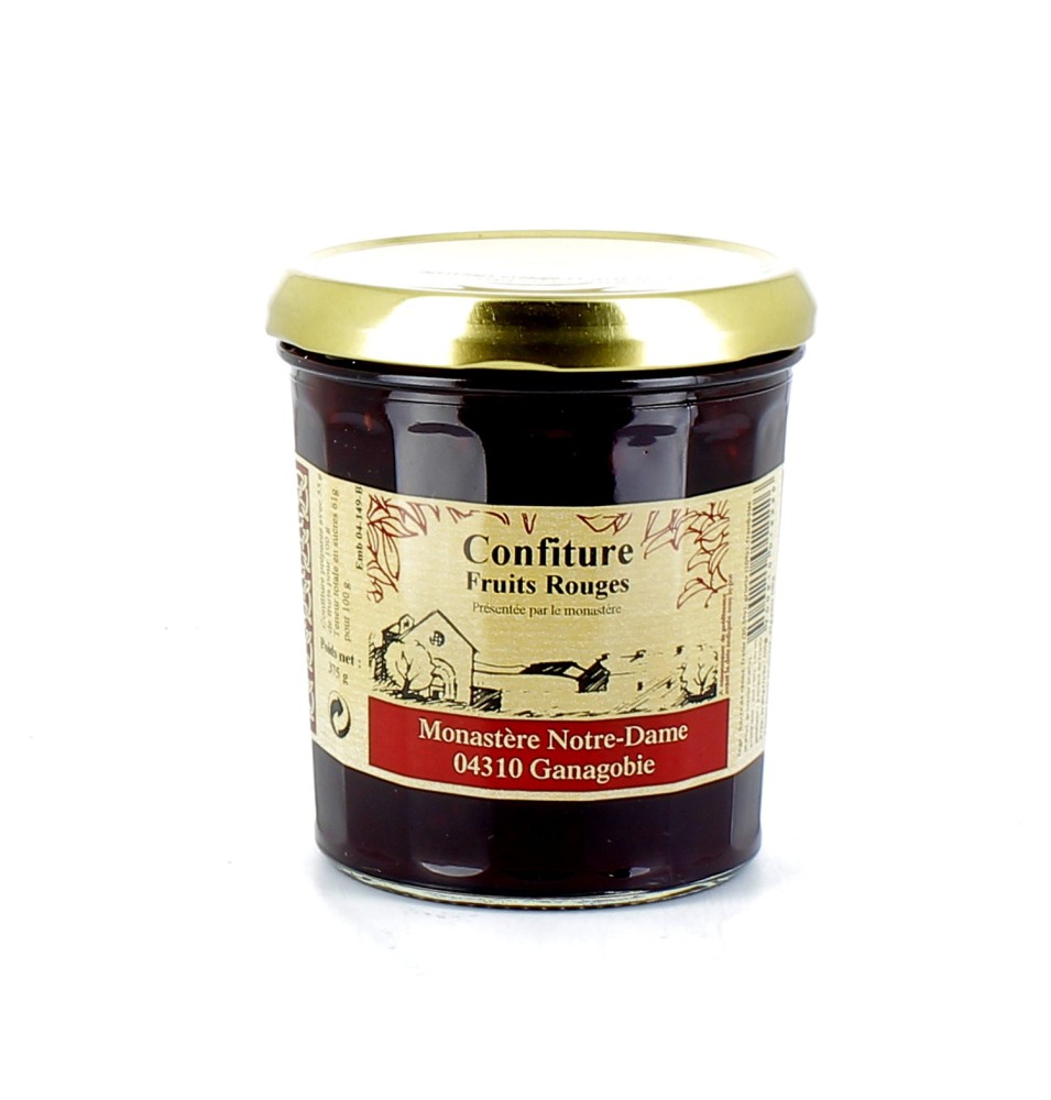 Confiture aux fruits rouges - 375 g | GANAGOBIE (Abbaye Notre-Dame de)