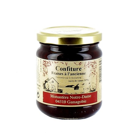 Confiture de fraises à l'ancienne - 250 g | GANAGOBIE (Abbaye Notre-Dame de)