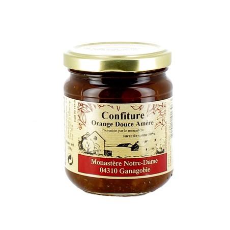 Confiture d'orange douce et amère - 250 g | GANAGOBIE (Abbaye Notre-Dame de)