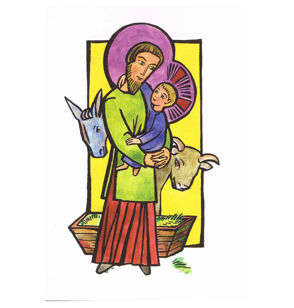 CARTE de voeux - Noël avec Jésus - paquet de 8 | CARTE