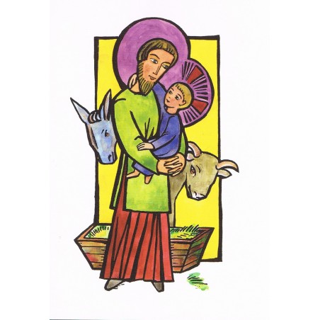 CARTE de voeux - Noël avec Jésus - paquet de 8 | CARTE