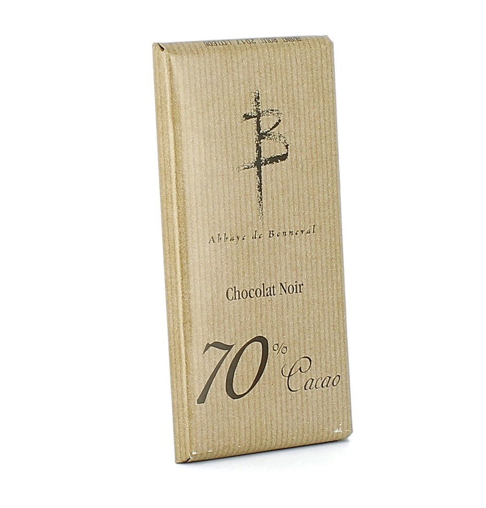 Tablette de chocolat Noir 70% - 100 g | BONNEVAL (Abbaye Notre-Dame de)