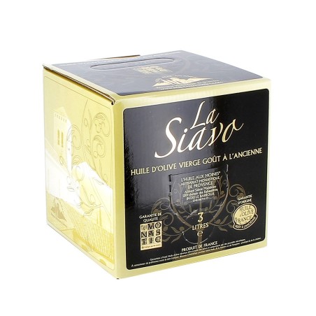Siavo - Huile d'Olive extra vierge Siavo en cubi - (BA-AHS1301) - 3 L | BARROUX (Abbaye Sainte-Madeleine du)