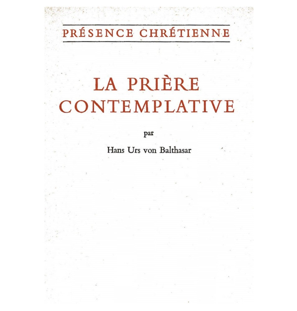La prière contemplative (Occasion) | LIVRE