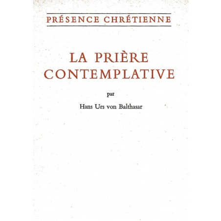 La prière contemplative (Occasion) | LIVRE