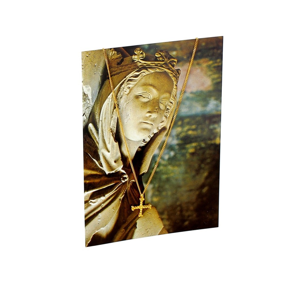 croix de Sainte Osanne + carte postale | JOUARRE (Abbaye Notre-Dame de)