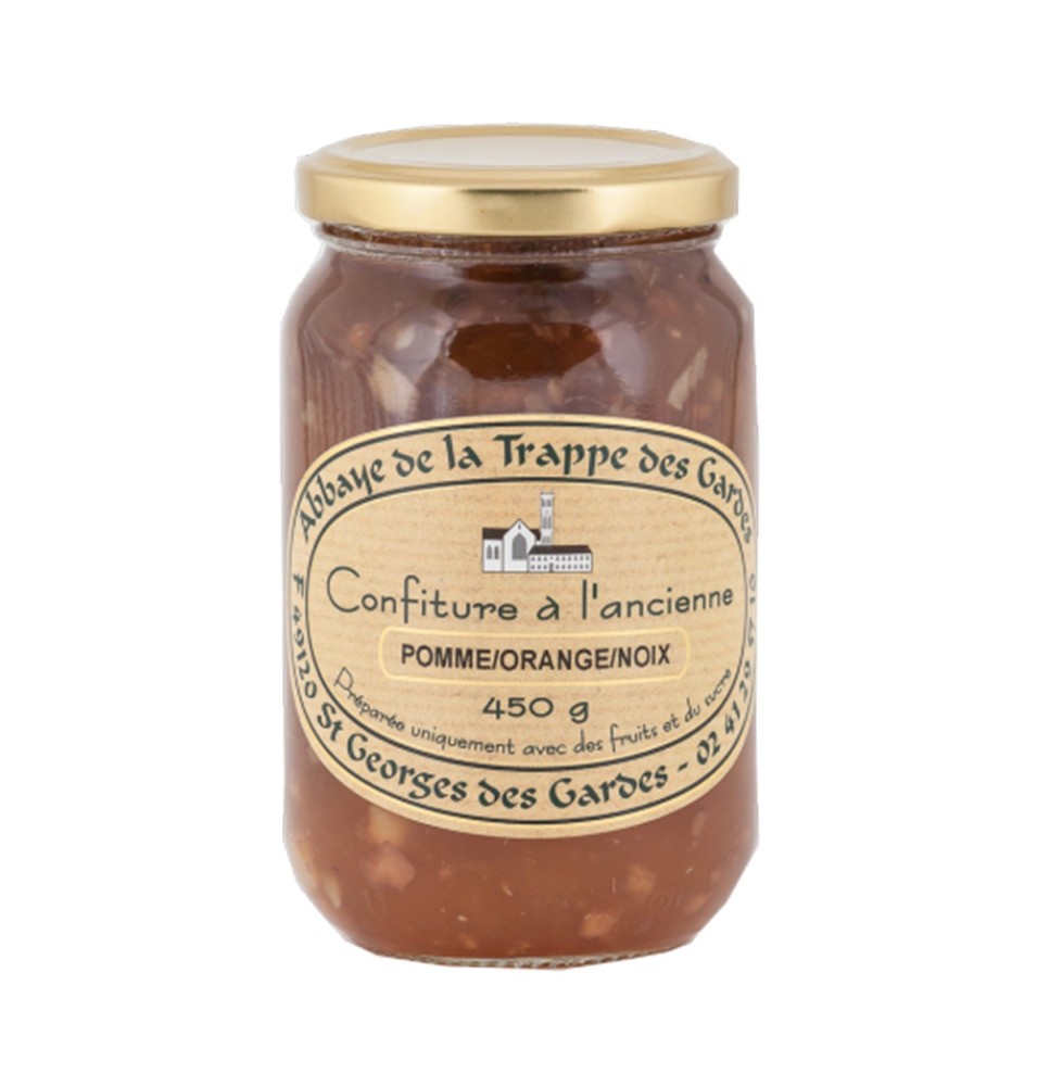 ABBAYE DES GARDES - Confiture à l'Ancienne Pomme/Orange/Noix