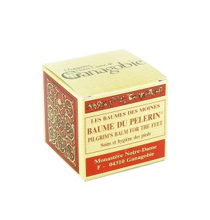 ABBAYE DE GANAGOBIE - Baume du Pélerin, pommade de massage complet pour les pieds secs, échauffés et fatigués