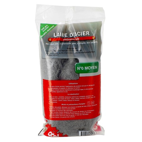 OCAI - Laine d'acier N°0 Moyen ne raye pas,n'encrasse pas, s'adapte aux reliefs