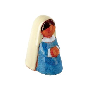 CRECHE A1 - Marie - Santons en terre cuite émaillé  (7cm) | JOUARRE (Abbaye Notre-Dame de)