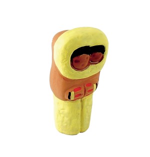 CRECHE B2 N°24 - La laponne - Santons en terre cuite (6cm) | JOUARRE (Abbaye Notre-Dame de)