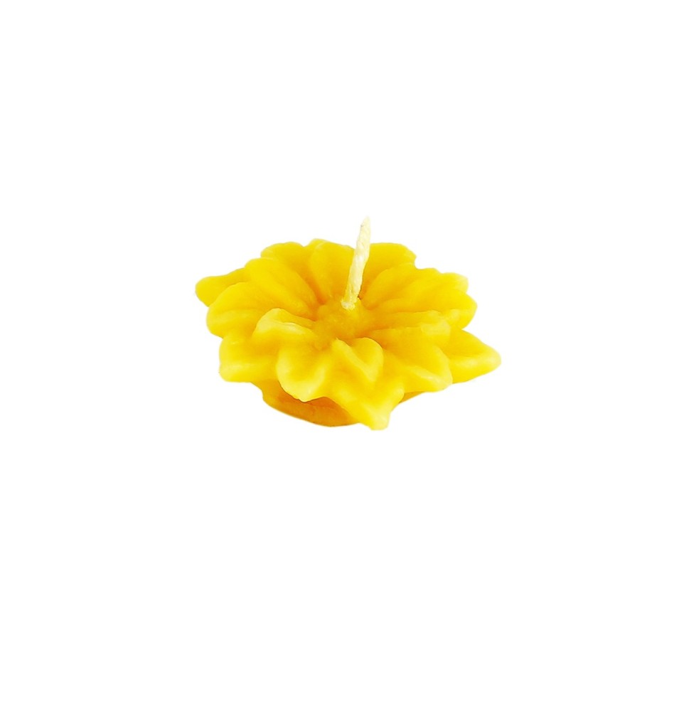 MONASTERE DE BOIS-SALAIR - Bougie flottante fleur de Pâque en cire d'abeille N°6