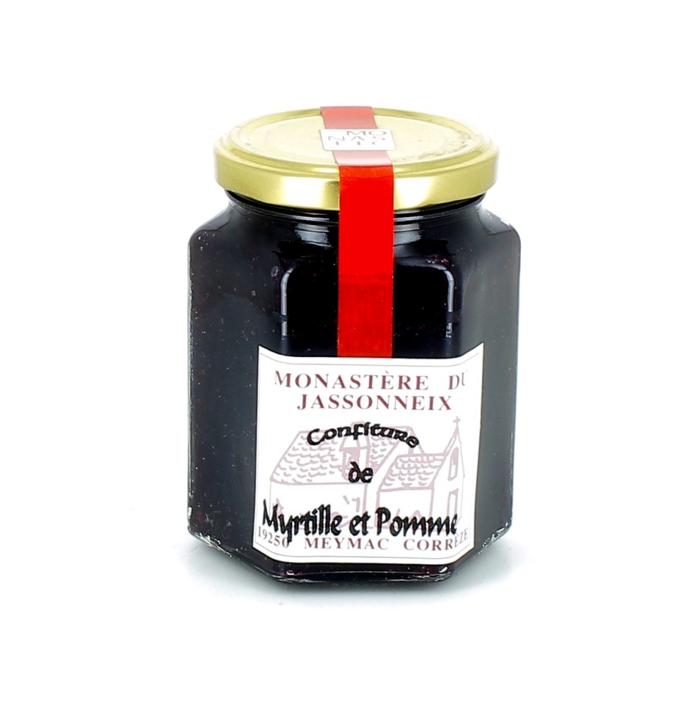 MONASTERE DU JASSONNEIX - Confiture de myrtille et pêche