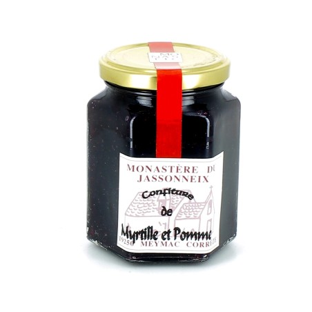 MONASTERE DU JASSONNEIX - Confiture de myrtille et pêche