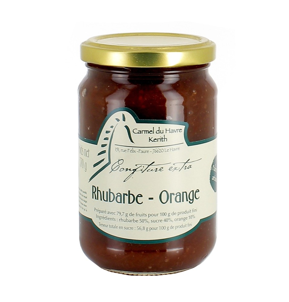 CARMEL DU HAVRE KERITH - Confiture de Rhubarbe Orange