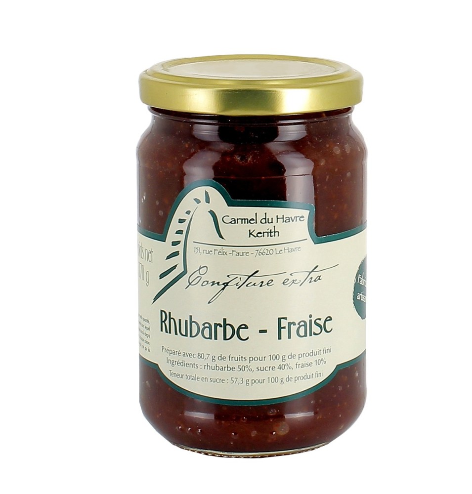CARMEL DU HAVRE KERITH - Confiture de Rhubarbe Fraise