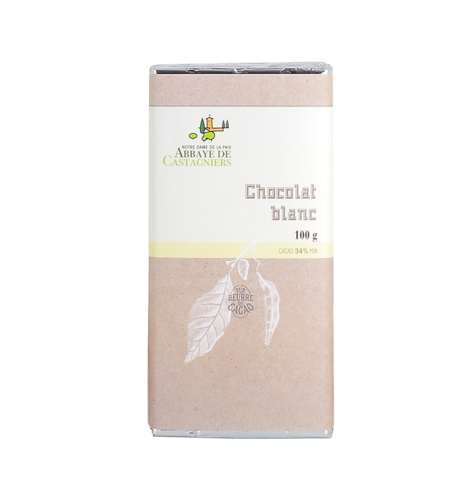 ABBAYE DE CASTAGNIERS - Tablette de chocolat blanc