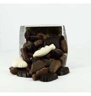 Fritures de Pâques variées  (chocolat noir, blanc, lait et caramel)