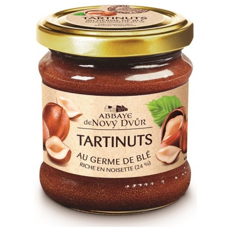 MONASTERE DE NOVY DVUR - Tartinuts pate à tartiner noisettes caramel germe de blé