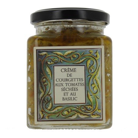 Crème de courgette séchées au basilic