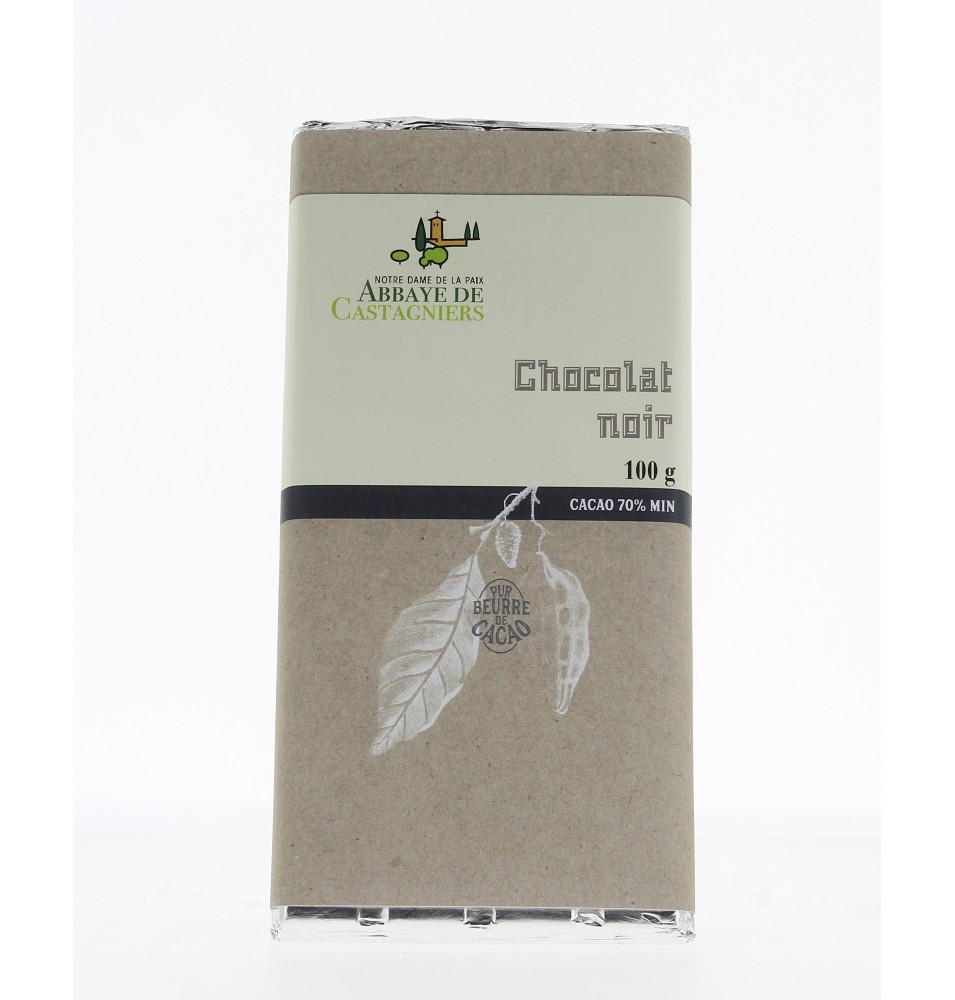 Tablette de chocolat noir 70 %