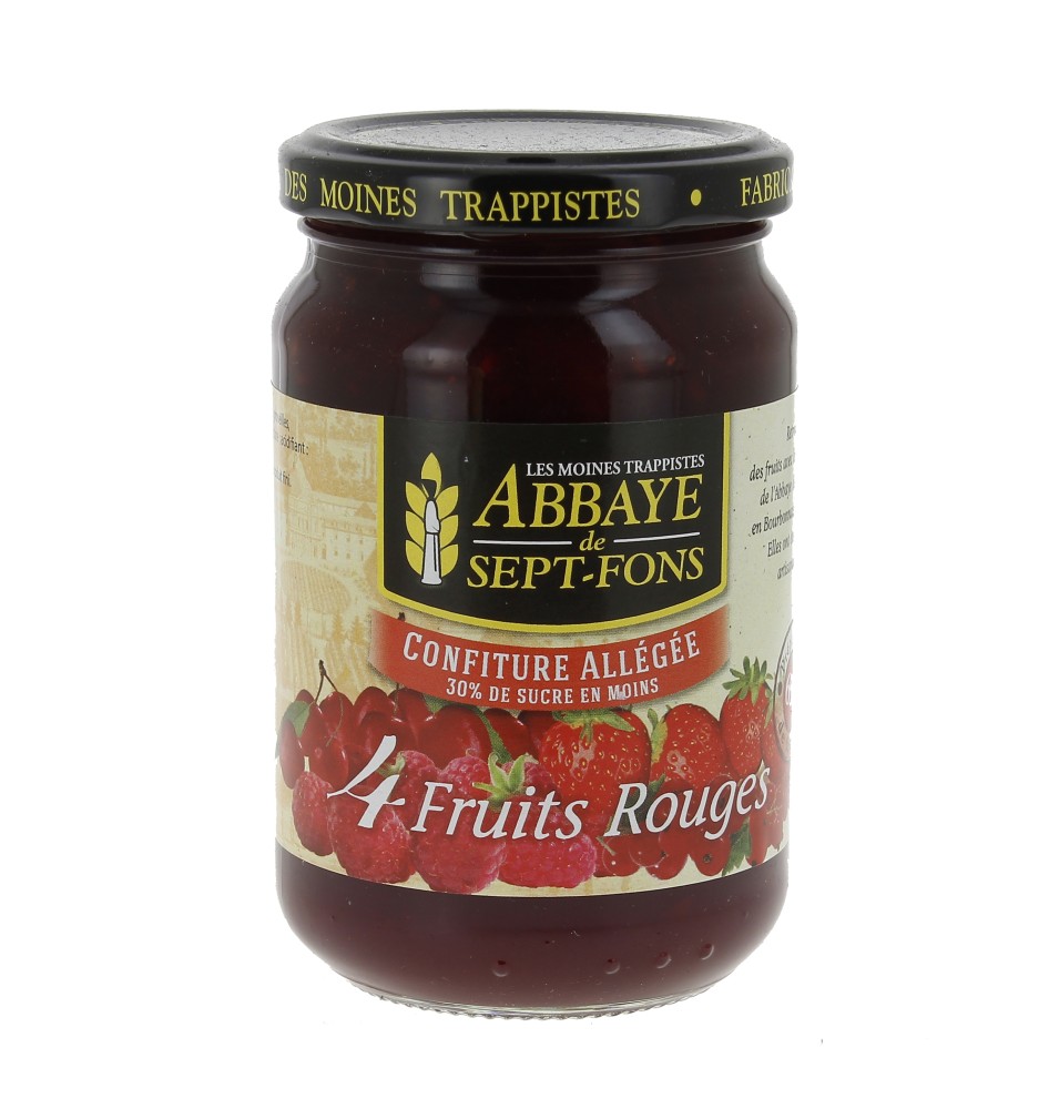 Confiture allégée aux 4 Fruits Rouges