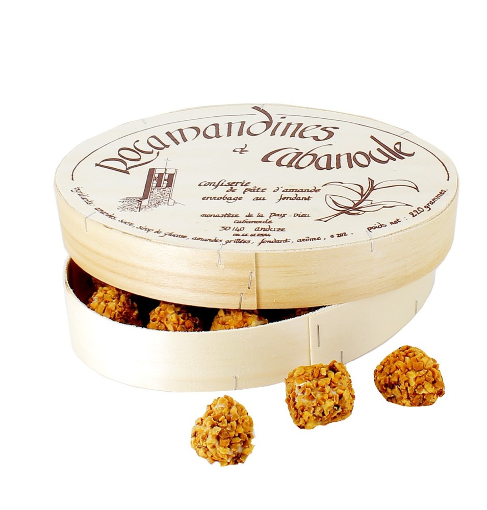 Rocamandines Pâte d'Amande Enrobage Fondant - Boîte Bois
