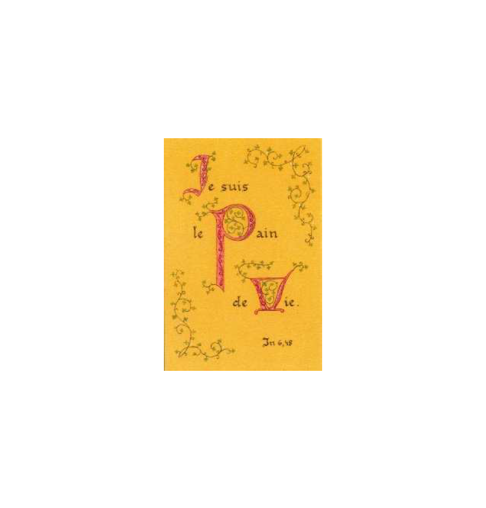 Jean 6, 48 :  Image Calligraphiée