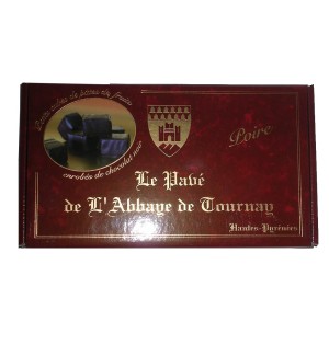 Pavés de pâtes de fruit à la poire enrobées de chocolat