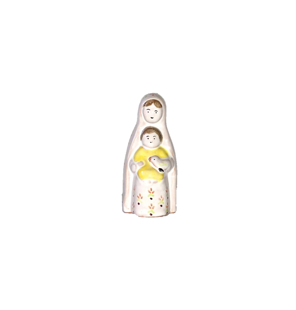 Statuette de la Vierge Marie Petite Colombe (10 cm) N°68