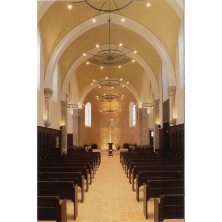 Carte Postale de N-D de Jouarre : Intérieur de l'Eglise Abbatiale