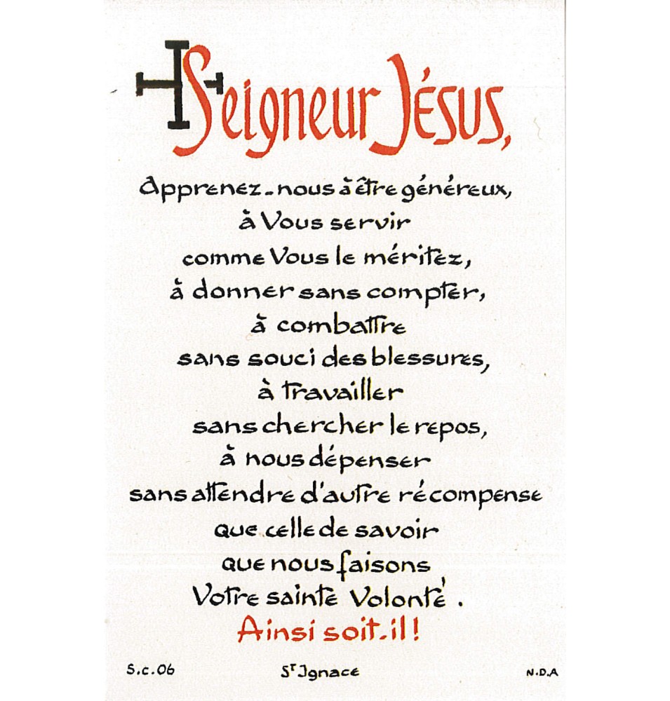 Carte Prière - SC06 - Prière scoute