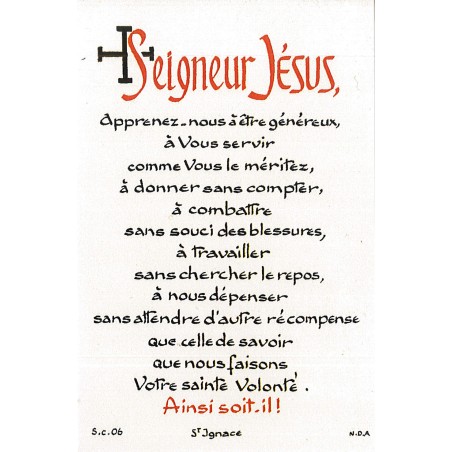 Carte Prière - SC06 - Prière scoute