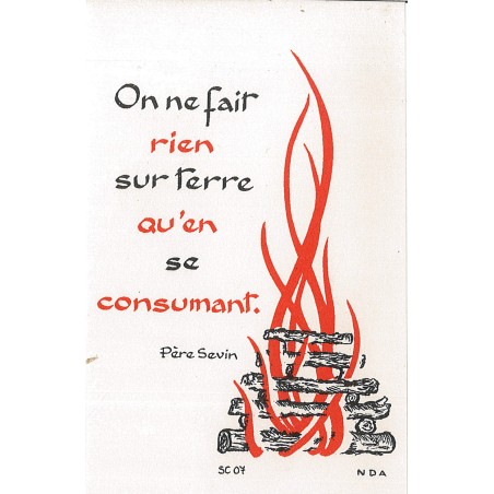 Carte Prière - SC07 - Feu