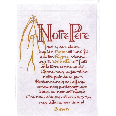Carte Prière - SP932 - Notre Père..