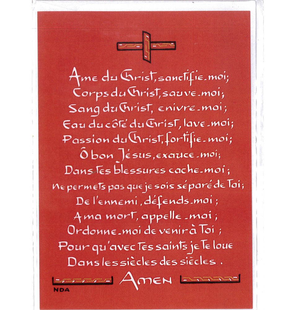 Carte Prière - SP250 - Prière pour la Communion